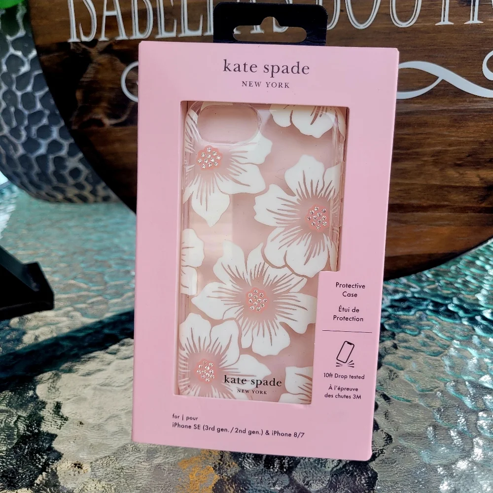 Kate Spade White and Pink Floral Phone Case - Picture 4 of 7